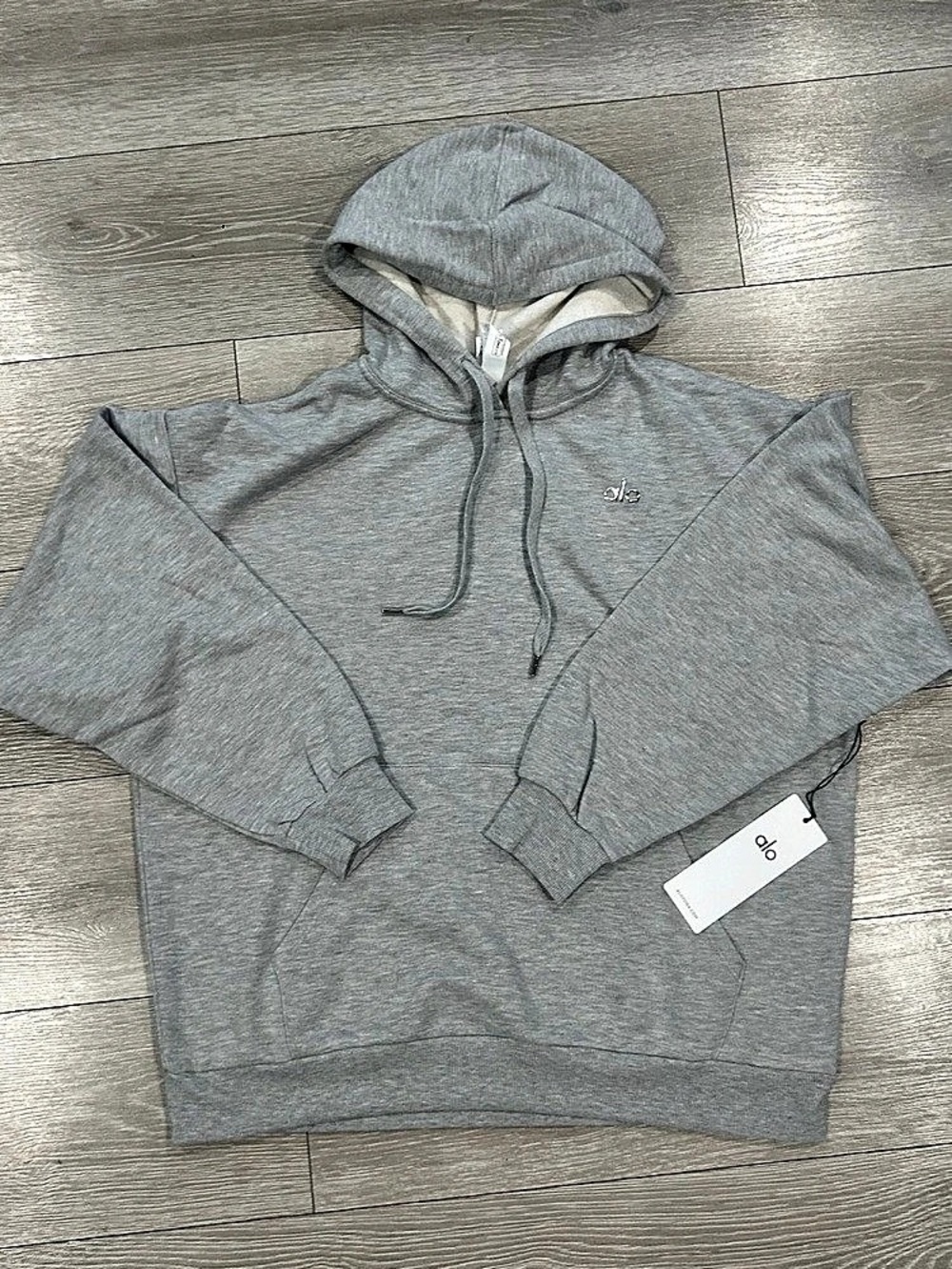 Alo Yoga Accolade Hoodie Gray Size Large
